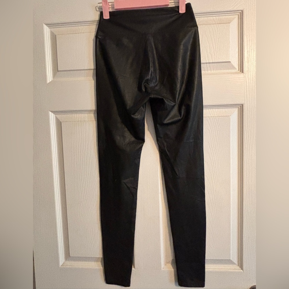 Black Faux Leather Leggings